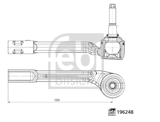 Ponta externa da barra de direção para Hyundai Tucson NX4E