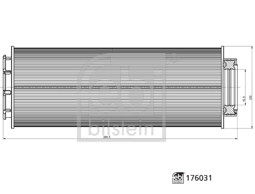 Filtro de combustível Febi 176031 preço, a partir de 59,95 USD