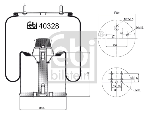 Compre 0542943210 BPW Coxim pneumático (suspensão de lâminas pneumática) do eixo