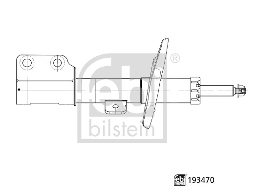 9832560180 Peugeot/Citroen Amortecedor dianteiro