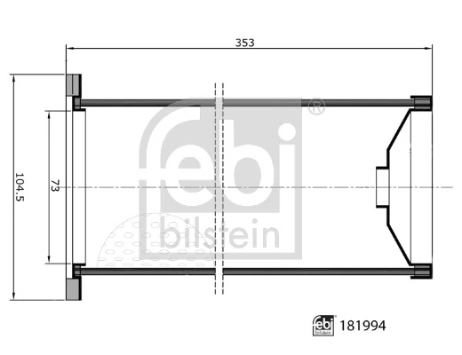 Filtro de ar 8015449 Iveco