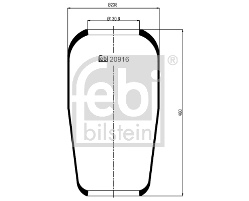 Coxim pneumático (suspensão de lâminas pneumática) do eixo MAN 81436010095 preço, a partir de 45,83 USD