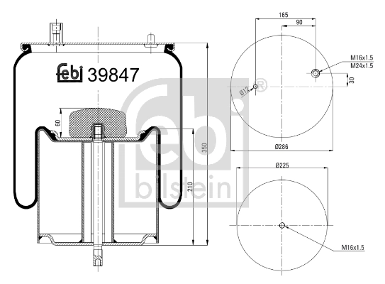 Compre 7421978495 Renault (RVI) Coxim pneumático (suspensão de lâminas pneumática) do eixo