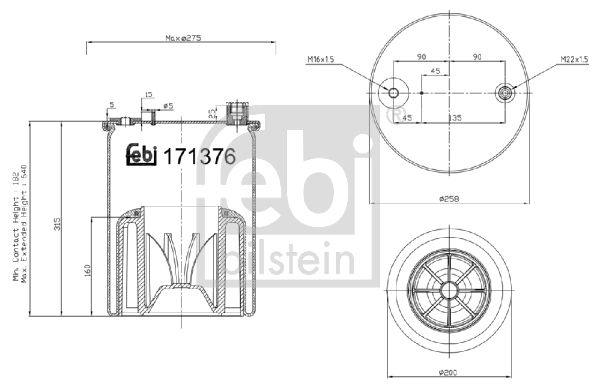 Compre 6122NP47 Continental/Siemens Coxim pneumático (suspensão de lâminas pneumática) do eixo