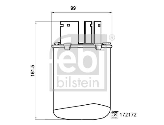 Filtro de combustível Febi 172172 preço, a partir de 38,71 USD