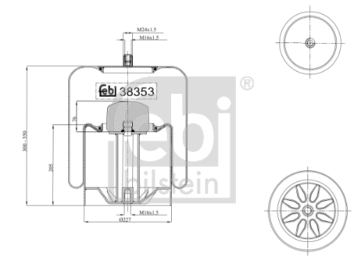 Coxim pneumático (suspensão de lâminas pneumática) do eixo traseiro Mercedes A942320362164 preço, a partir de 160,42 USD