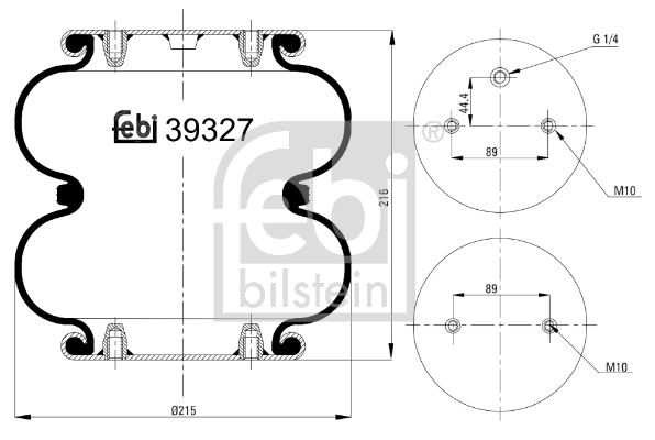 FT220 Ford Coxim pneumático (suspensão de lâminas pneumática) do eixo