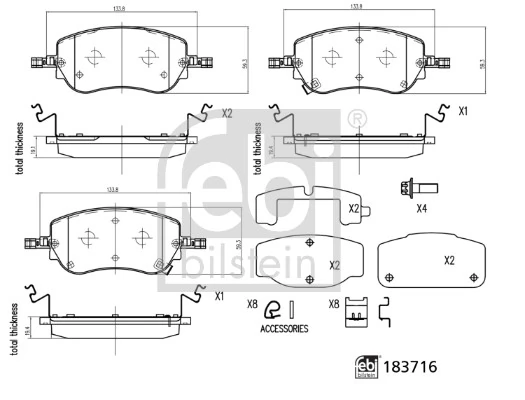 Compre 77368941 Fiat/Alfa/Lancia Sapatas do freio dianteiras de disco
