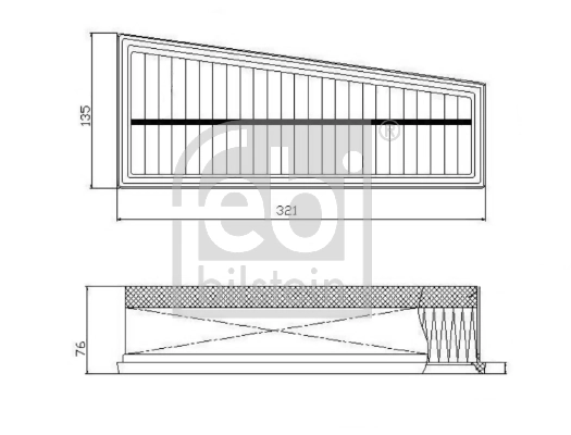 Filtro de ar Febi 172766 preço, a partir de 19,70 USD