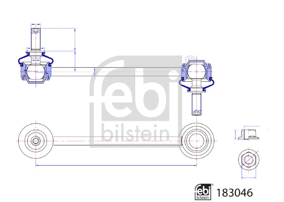 Montante de estabilizador traseiro para Peugeot 508 FB, FH, F3