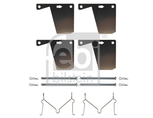 Kit de molas de fixação de sapatas de disco dianteiras para Ford Taunus GBS.GBNS