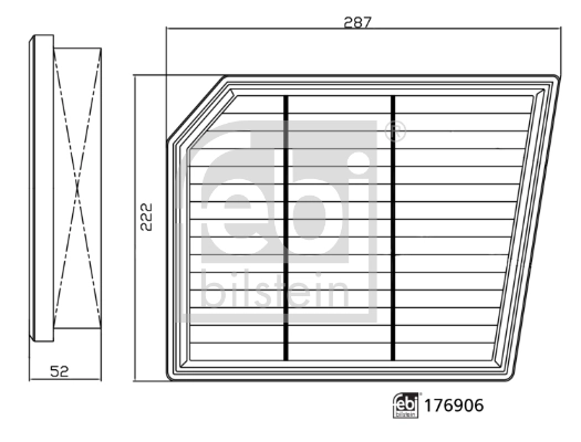 Filtro de ar 13718480400 BMW