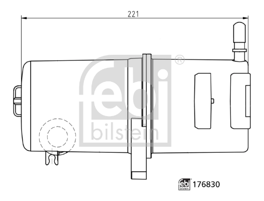 Filtro de combustível Febi 176830 preço, a partir de 31,45 USD