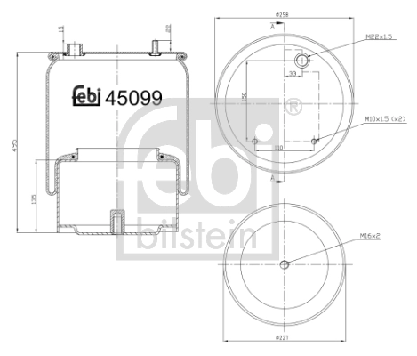 Coxim pneumático (suspensão de lâminas pneumática) do eixo traseiro Kraftiger KG83614NC preço, a partir de 119,11 USD