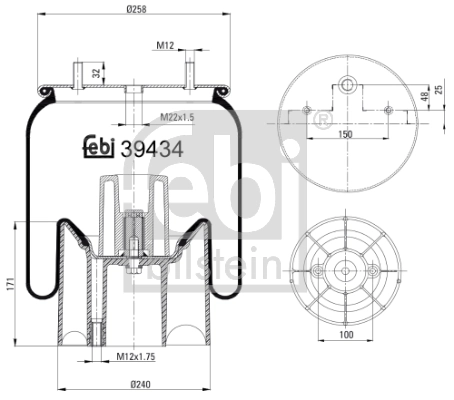Compre 4157NP14 Continental/Siemens Coxim pneumático (suspensão de lâminas pneumática) do eixo