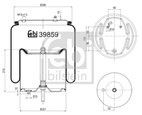 Compre 1903608 Scania Coxim pneumático (suspensão de lâminas pneumática) do eixo