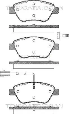 Sapatas do freio dianteiras de disco para Fiat Stilo  192