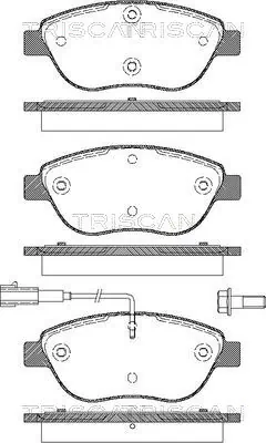  Sapatas do freio dianteiras de disco Fiat 500 hatchback (312) (2007 - 2026) 