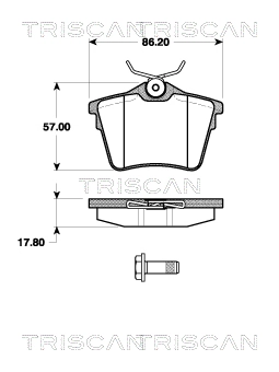 Sapatas do freio traseiras de disco para Citroen C5  III  RW