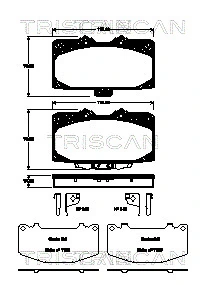 986494398 Bosch Sapatas do freio dianteiras de disco