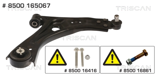 TC4545 Delphi Braço oscilante inferior direito de suspensão dianteira
