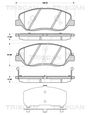 Sapatas do freio dianteiras de disco para SsangYong Actyon  