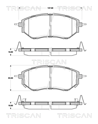 Sapatas do freio dianteiras de disco Toyota 26296XA010 preço, a partir de 43,12 USD