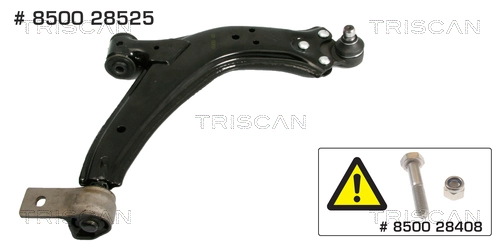 Braço oscilante inferior direito de suspensão dianteira Polcar 2324381K