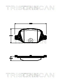 Compre 1618111480 Peugeot/Citroen Sapatas do freio traseiras de disco
