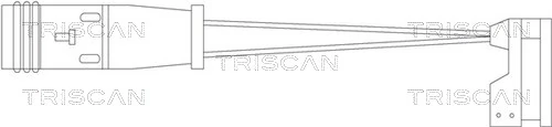 Sensor dianteiro direito de desgaste das sapatas do freio Mercedes E  W211