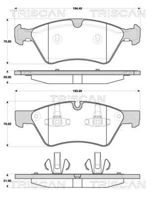Compre Sapatas do freio dianteiras de disco Mercedes ML/GLE 