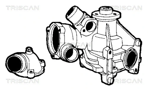  Bomba de água (bomba) de esfriamento Mercedes S sedan (W126) (1979 - 1991) 