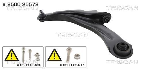 545050399R Nissan/Infiniti Braço oscilante inferior esquerdo de suspensão dianteira