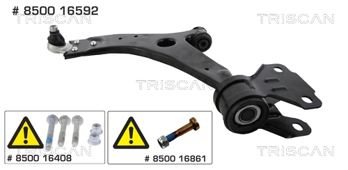 Compre 898ECEM STD Ecem Braço oscilante inferior esquerdo de suspensão dianteira