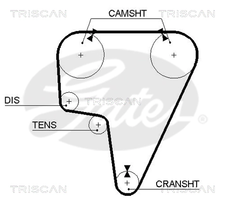 Correia do mecanismo de distribuição de gás Fiat/Alfa/Lancia 0060562106 preço, a partir de 11,31 USD