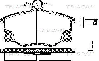 Sapatas do freio dianteiras de disco Fiat Tipo  160