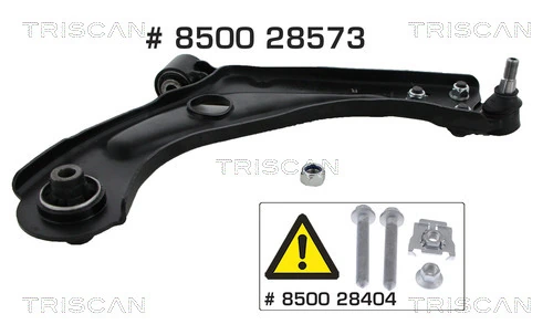 Braço oscilante inferior direito de suspensão dianteira 9816865480S1 Peugeot/Citroen