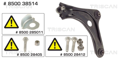 Compre 4216001 Kraft Braço oscilante inferior esquerdo de suspensão dianteira
