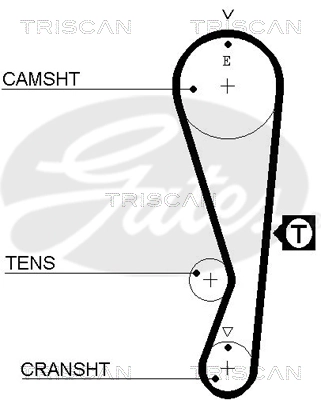  Correia do mecanismo de distribuição de gás, kit Suzuki Swift III hatchback (RS) (2005 - 2011) III