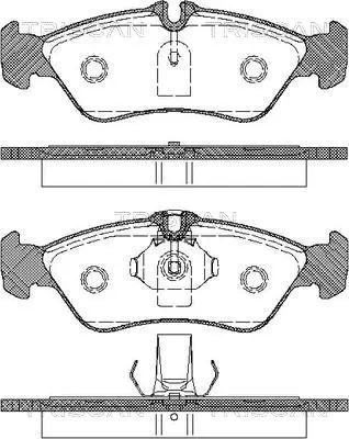 Sapatas do freio traseiras de disco Volkswagen LT 28-46 II сaixa (2DA, 2DD, 2DH) (1996 - 2006) 28-46 II