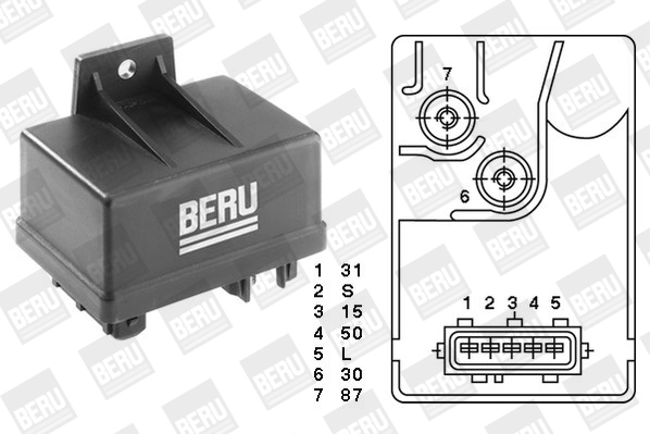 Compre GR034 Beru Relê das velas de incandescência