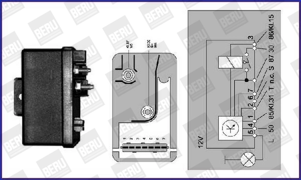 Compre 60812538 Fiat/Alfa/Lancia Relê das velas de incandescência