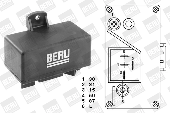  Relê das velas de incandescência Renault 21 hatchback (B48) (1989 - 1994) 