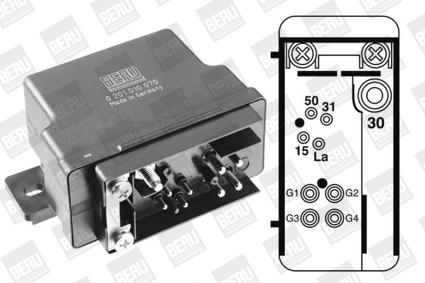 Relê das velas de incandescência para Mercedes E  T124