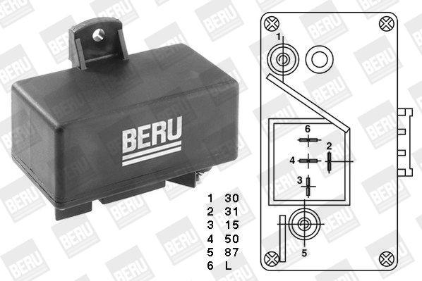 Relê das velas de incandescência 5946920 Fiat/Alfa/Lancia