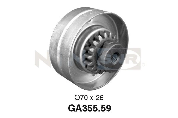  Rolo de reguladora de tensão da correia de transmissão Renault Megane I sedan (LA0, LA1) (1996 - 2003) I