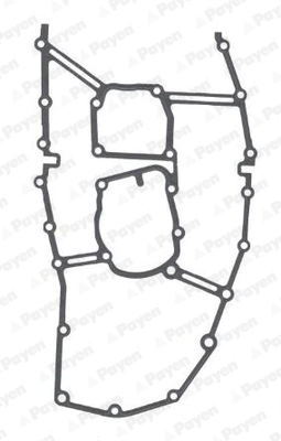 Vedante de tampa dianteira de motor para BMW 3  E46