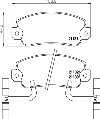 Compre 95202880 General Motors Sapatas do freio dianteiras de disco