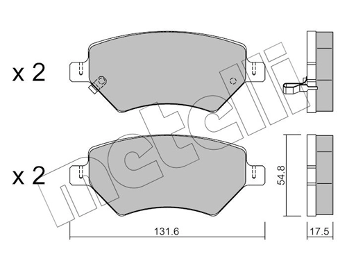 Sapatas do freio dianteiras de disco J606GN3501080 Chery