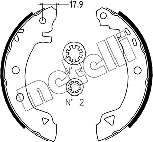 Compre S23509 Brembo Sapatas do freio traseiras de tambor